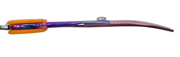 Butterfly Pink Titanium, gebogene Modellierschere, 17cm